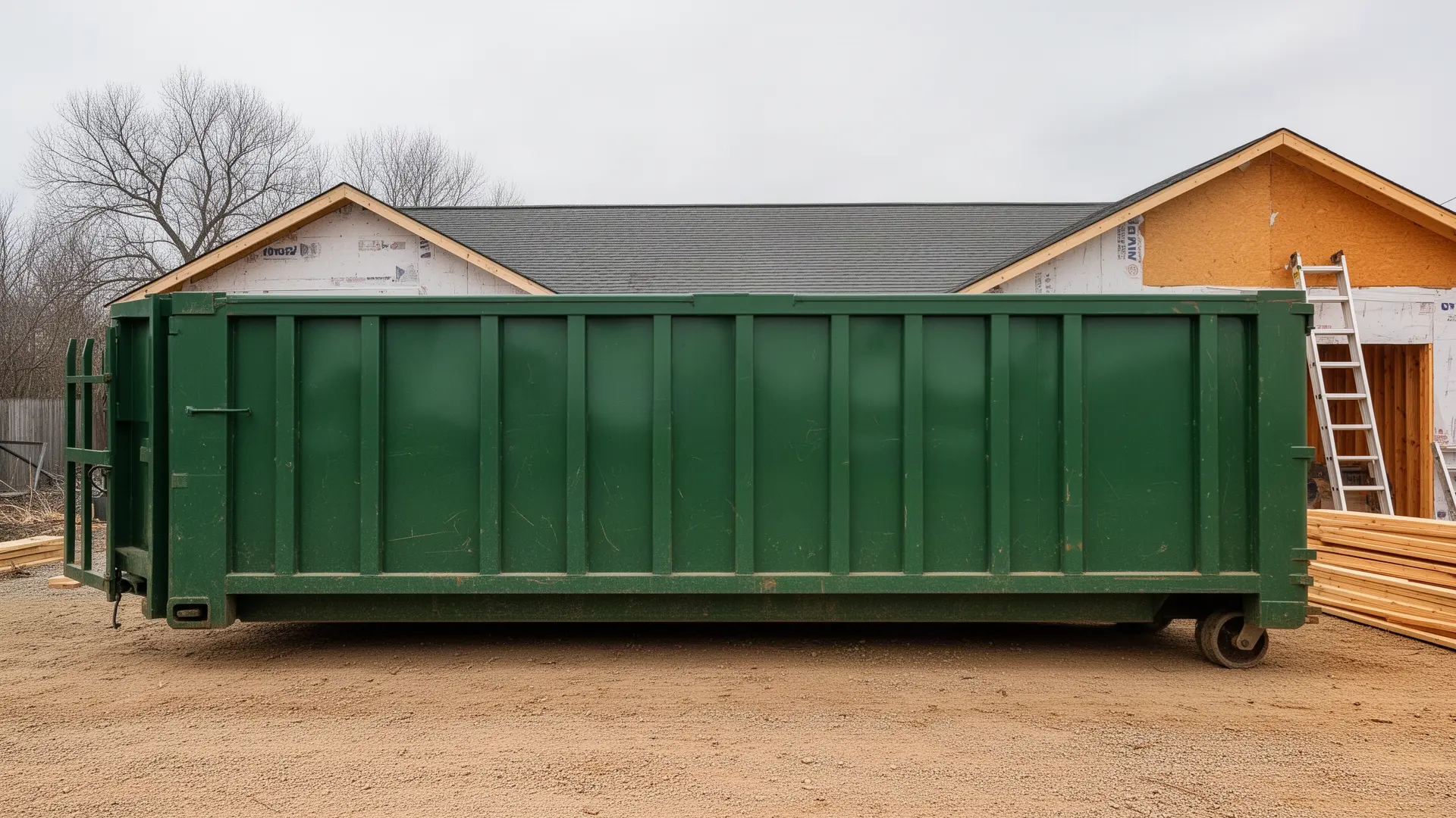 Roll-off dumpster from Traylor & Hayden Dumpster Rental in Oklahoma City, OK